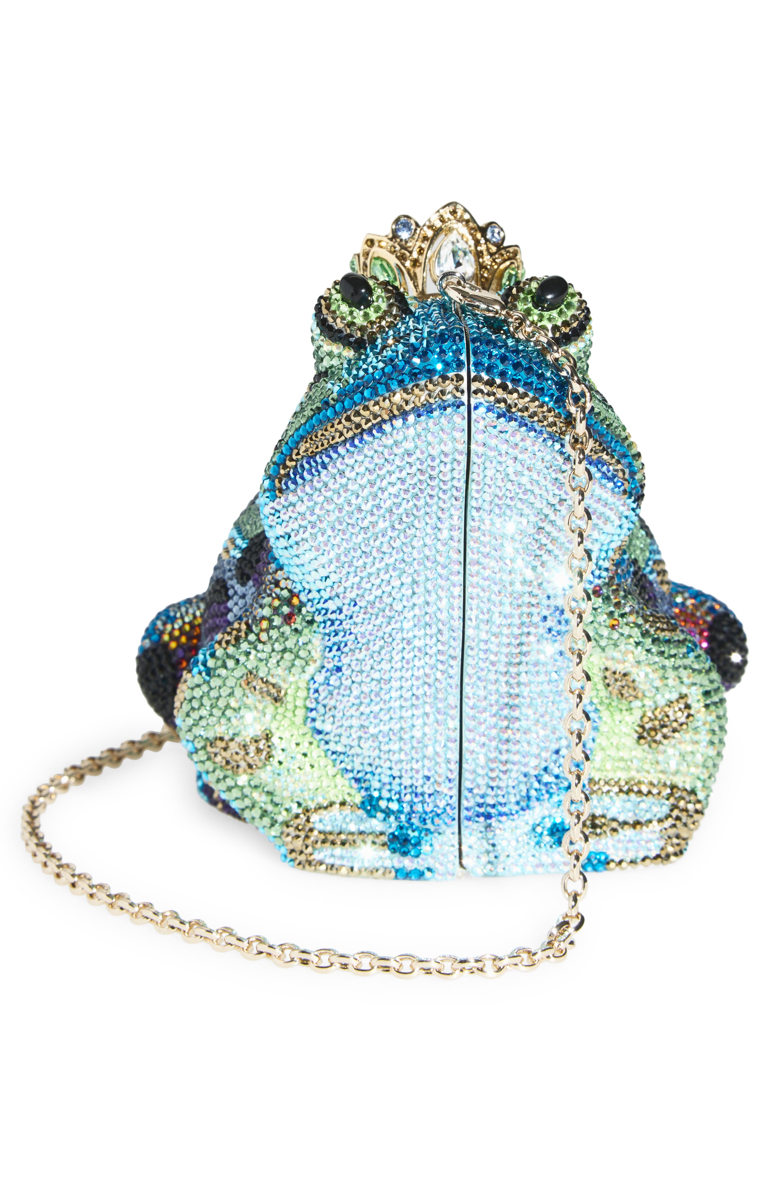 Frog Prince Charming Clutch, Alternate, color, SILVER JET MULTI