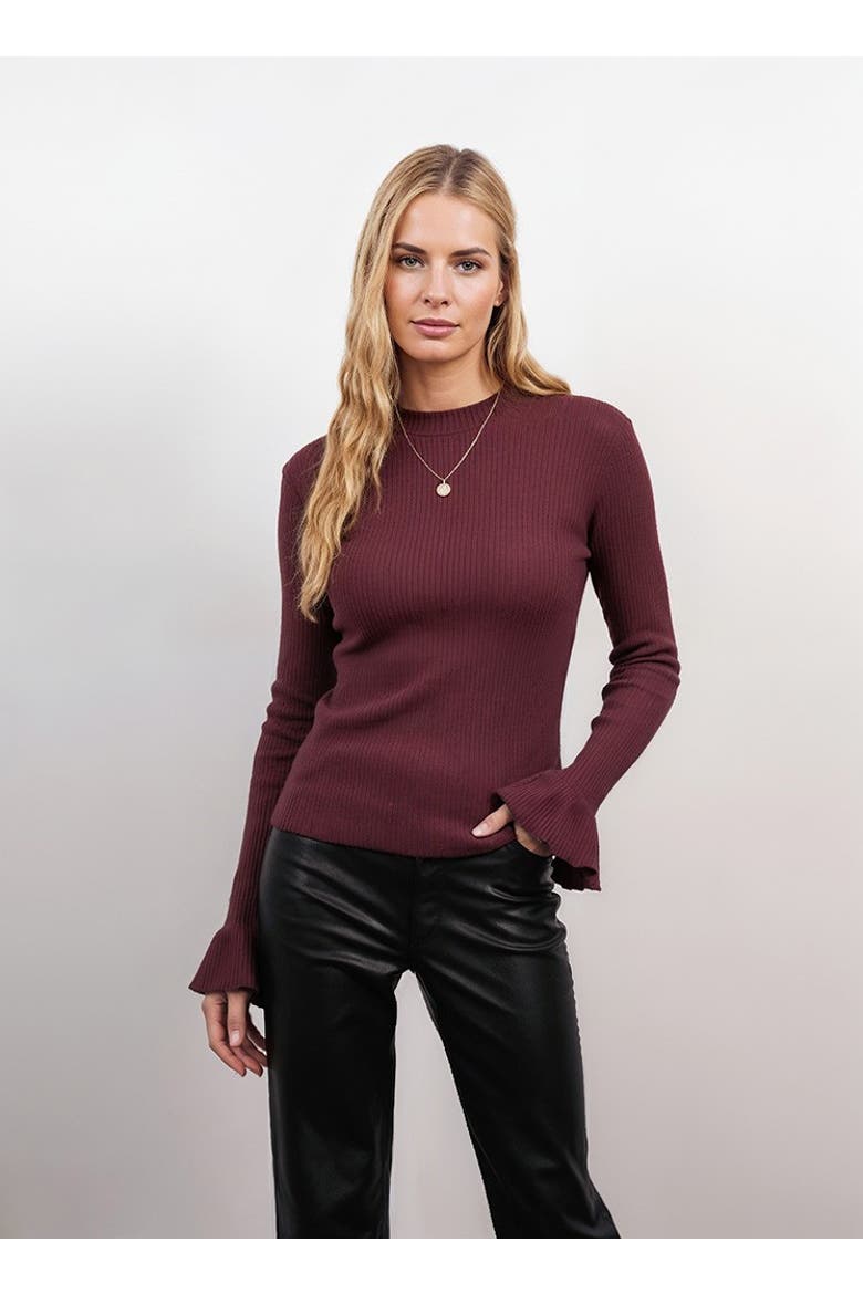 Vivi Top, Main, color, Burgundy