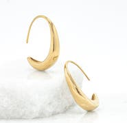 Starfish Project Crescent Moon Thread Drop Earrings in Gold