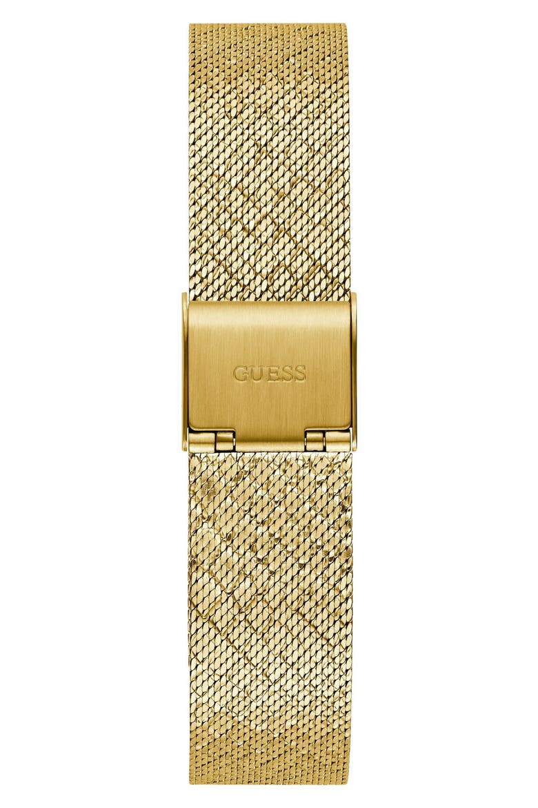 Boa Crystal Bezel Goldtone Mesh Strap Watch, 32mm, Alternate, color, GOLD