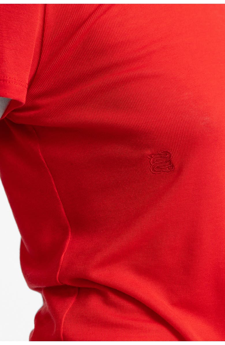 Alas Short Sleeve T-shirt, Alternate, color, Red