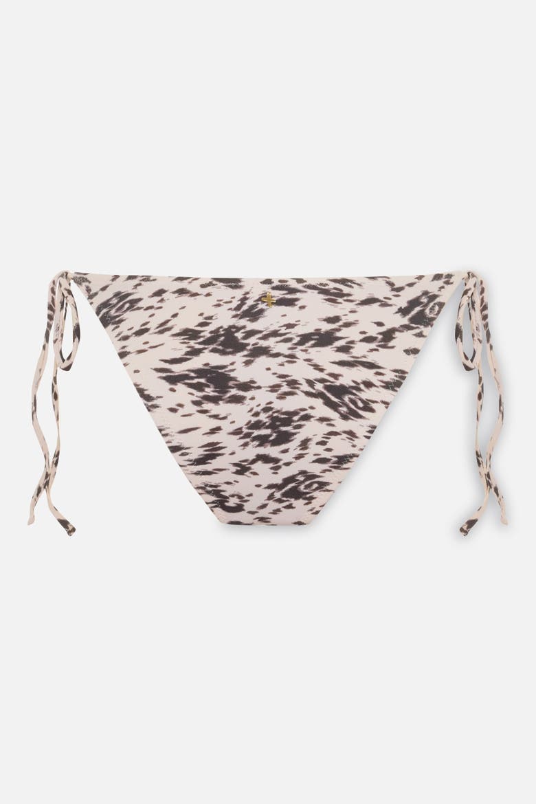 The Solar Reflections Side Tie Bikini Bottom, Alternate, color, Light Beige