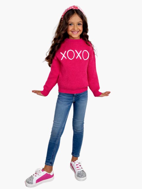 Embroidered Chunky Knit Sweater (Toddler, Little Kid & Big Kid)