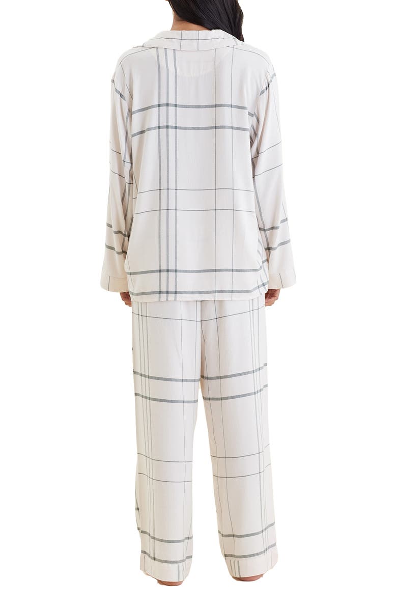 Papinelle Comfy Plaid Pajamas, Alternate, color, Almond