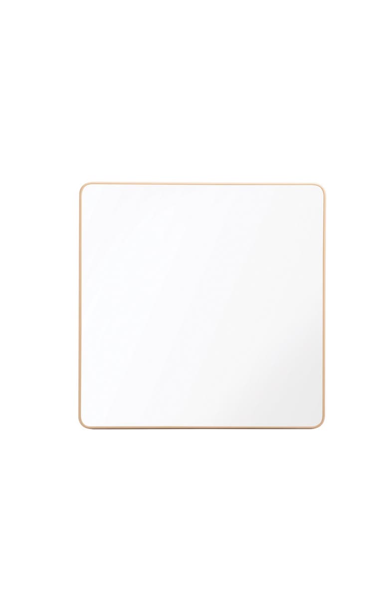 Kaplan Early Learning Company Square Mounted Wall Mirror, Alternate, color, Brown
