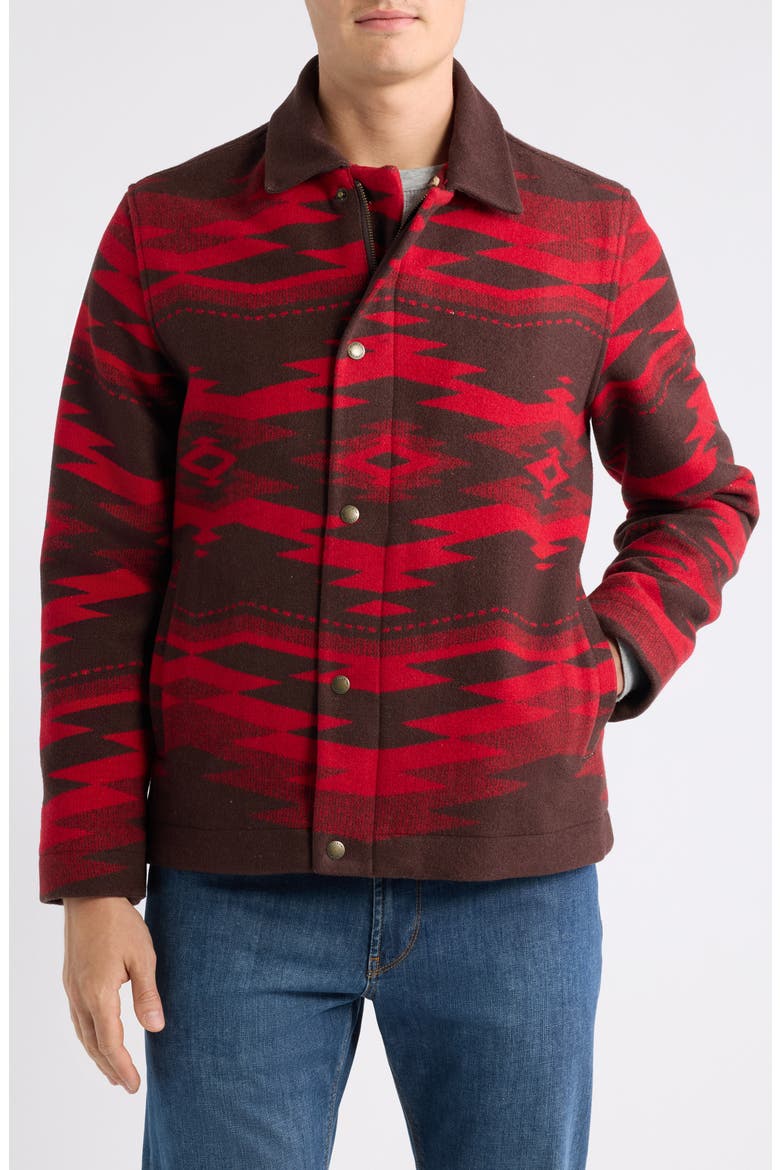 Silverton Wool Blend Coat, Alternate, color, CROWN POINT RED