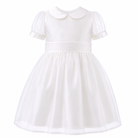 Organza Pintuck Dress