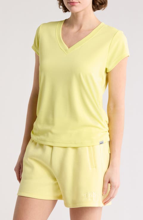 Side Ruched Tech T-Shirt