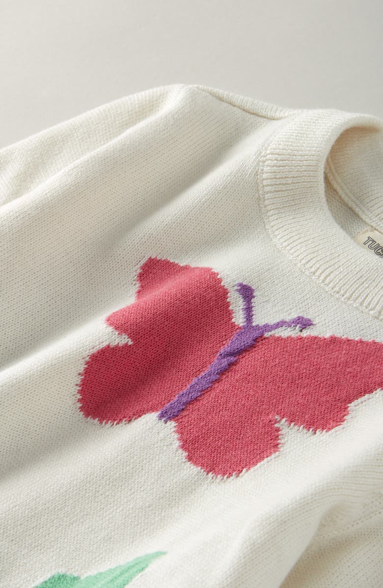 Tucker + Tate Kids' Icon Sweater, Alternate, color, Ivory Egret Lil Butterflies