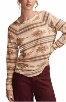 Lucky Brand Cloud Raglan Sleeve Knit Top