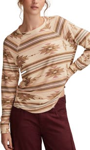 Lucky Brand Cloud Raglan Sleeve Knit Top