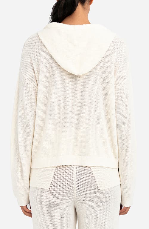Sunday Citizen Open Knit Hoodie In Multi