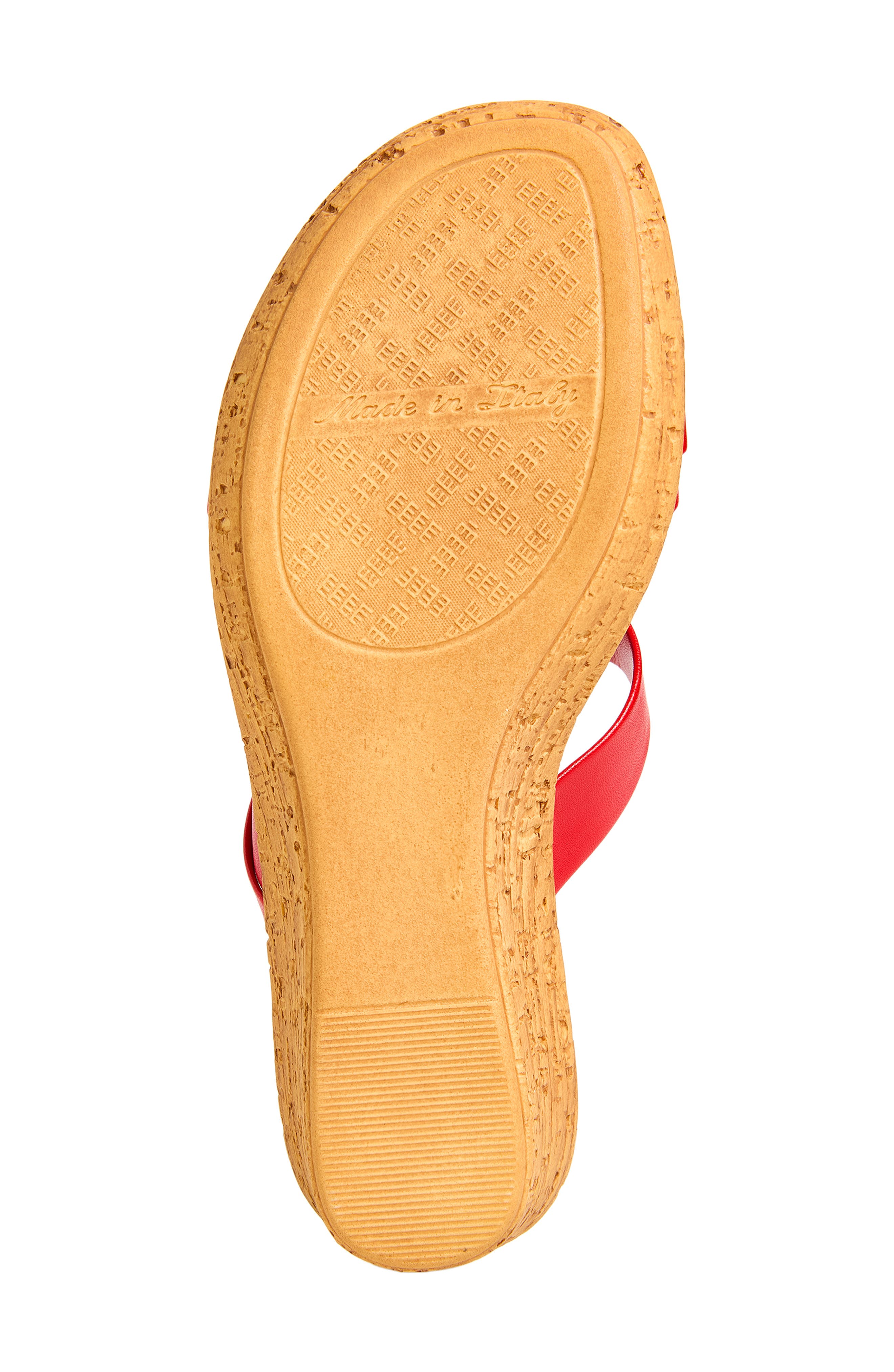 Niva Wedge Sandal, Alternate, color, RED