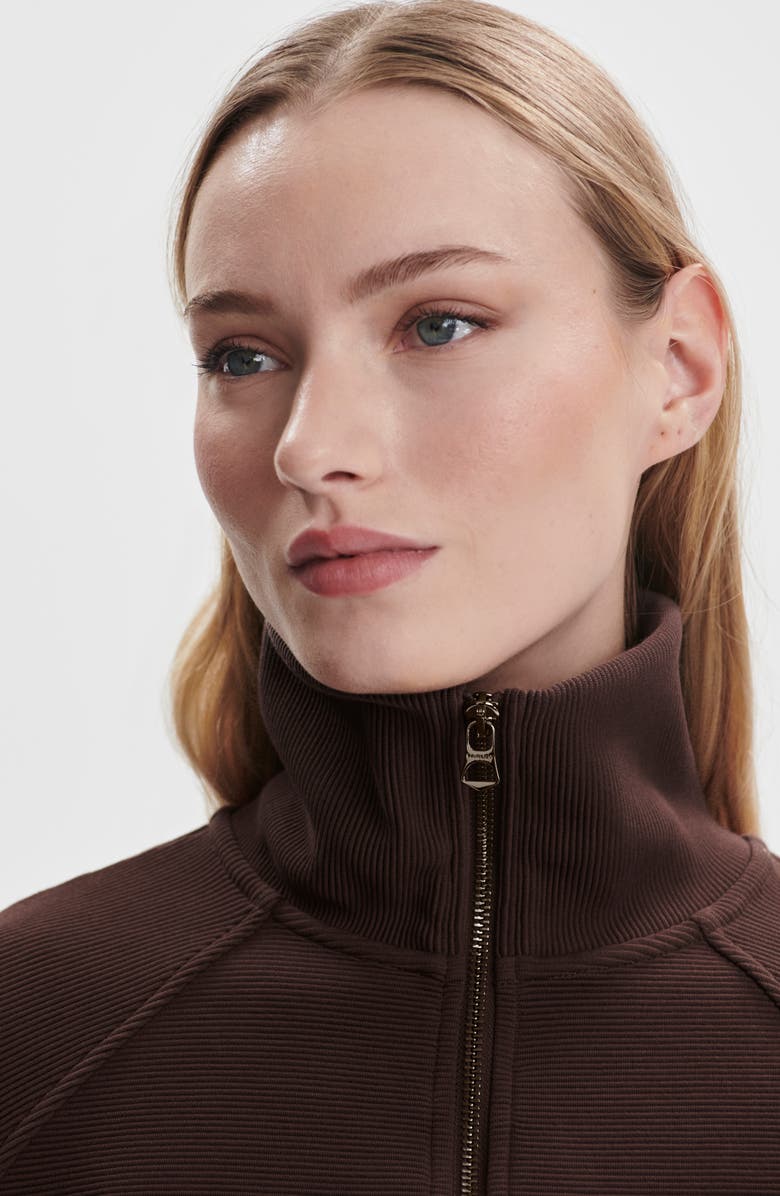 Varley Milano Half-Zip Sweatshirt, Alternate, color, Coffee Bean