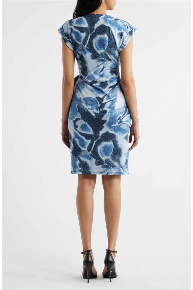 Floral Wrap Dress, Alternate, color, DISTANT MOUNTAIN MULTI