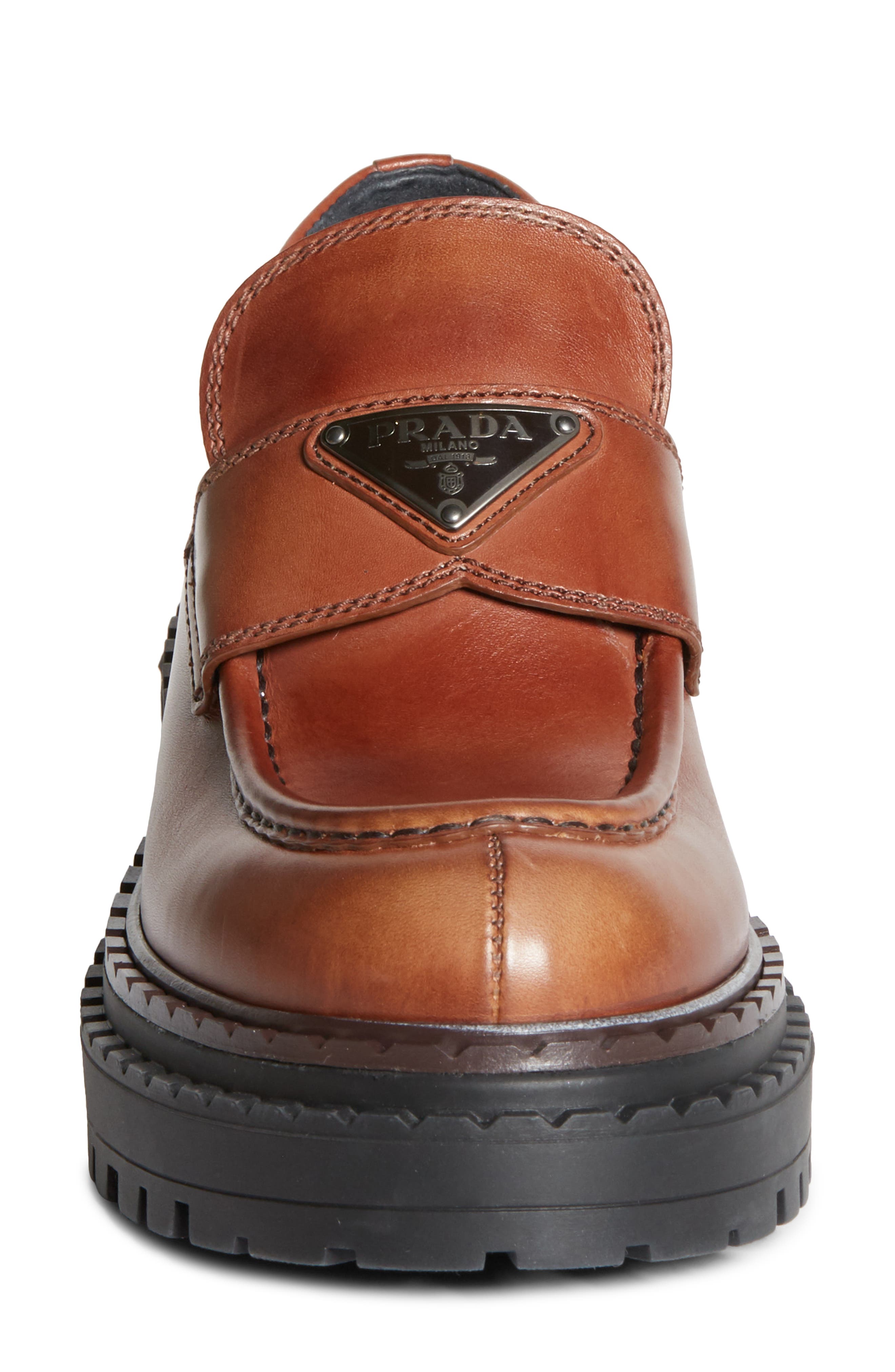 Double Chocolate Platform Loafer, Alternate, color, COGNAC