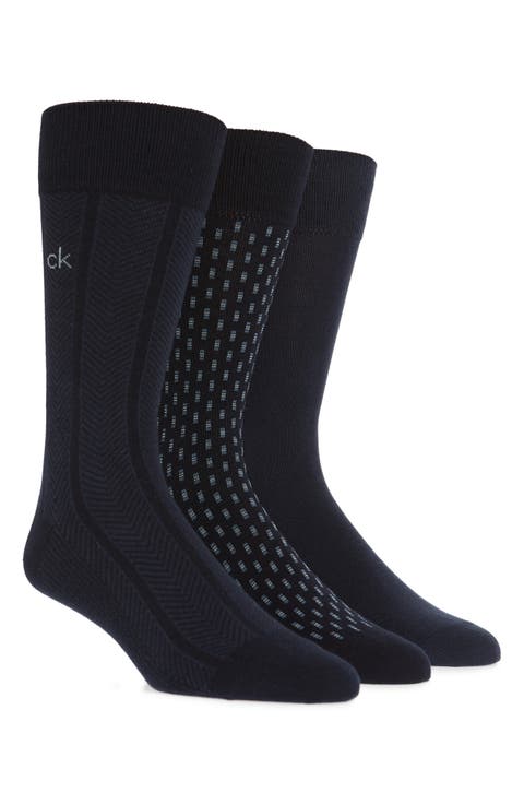 3-Pack Cotton Blend Socks