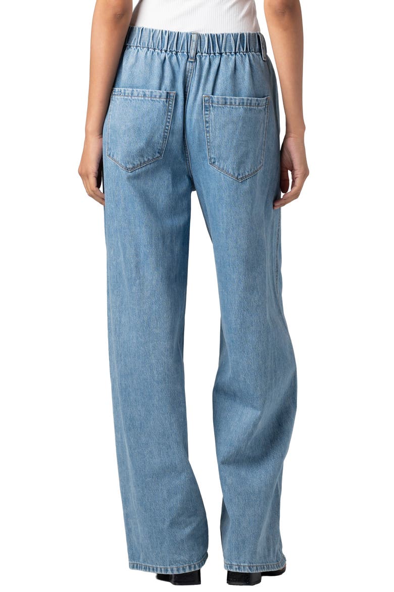 The Low Rise Baggy Fit Drawstring Jeans, Alternate, color, PASSING TIME - MEDIUM INDIGO