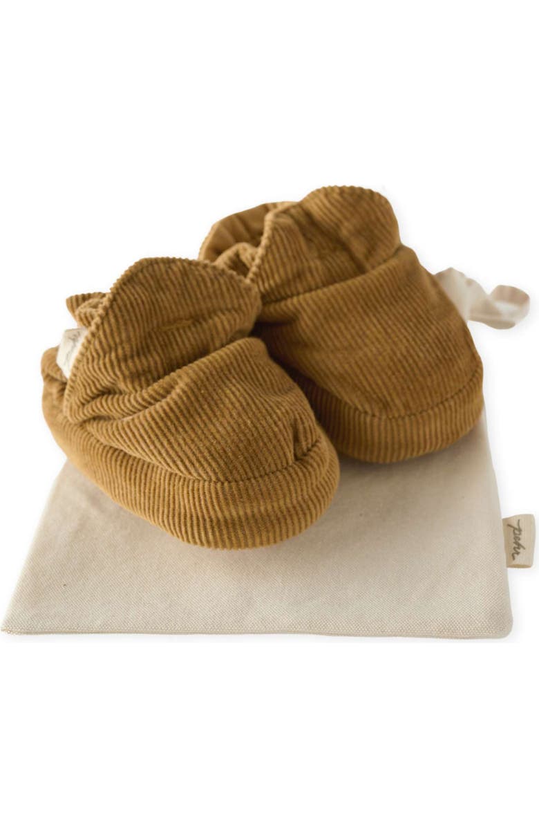 Pehr Organic Cotton Corduroy Bootie, Main, color, Ochre