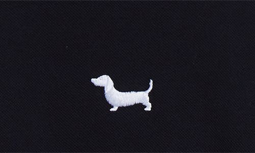 Thom Browne Hector Embroidered Cotton Piqué T-shirt In Navy
