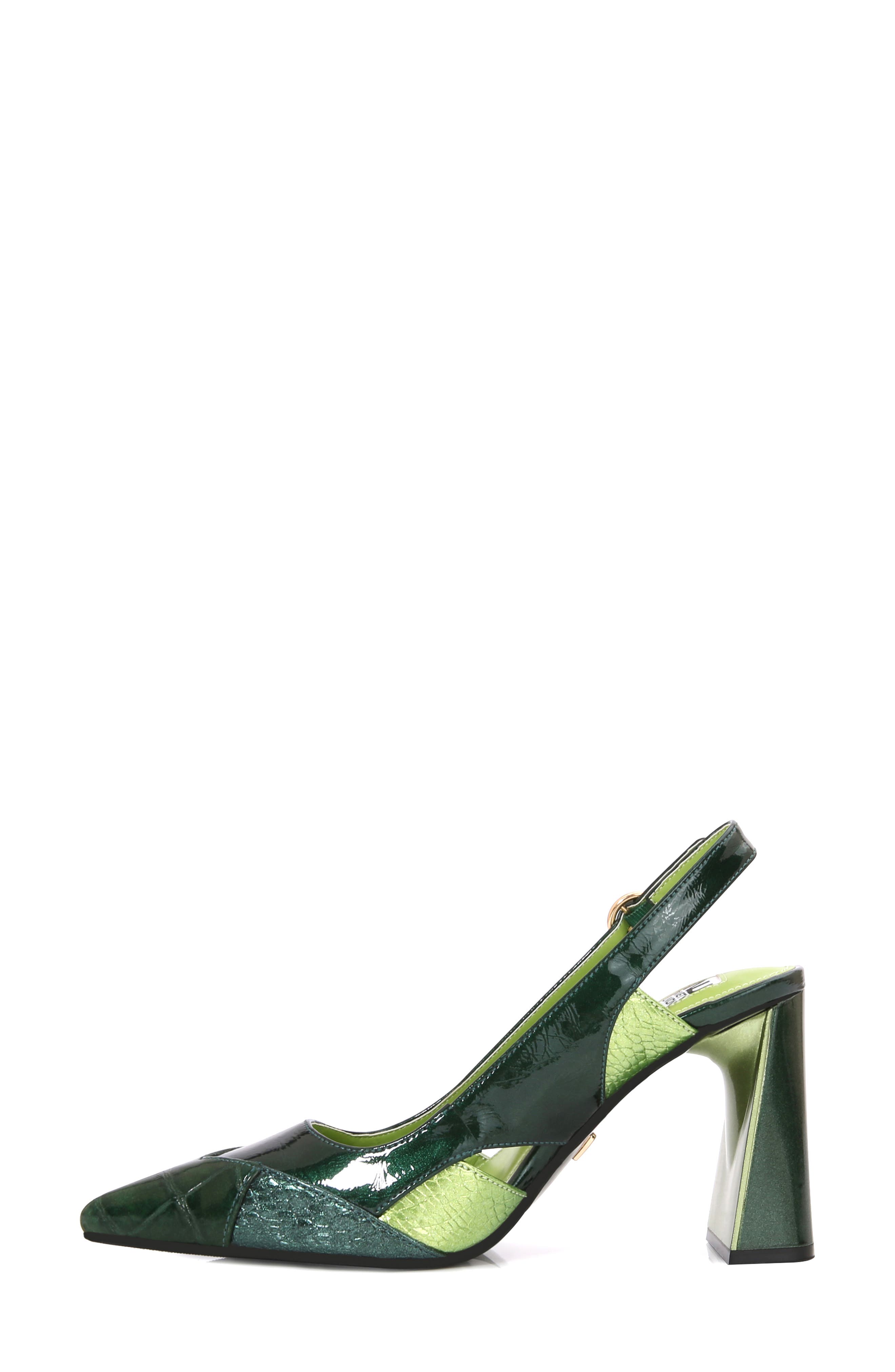Francis Slingback Pump, Alternate, color, GREEN MULTI