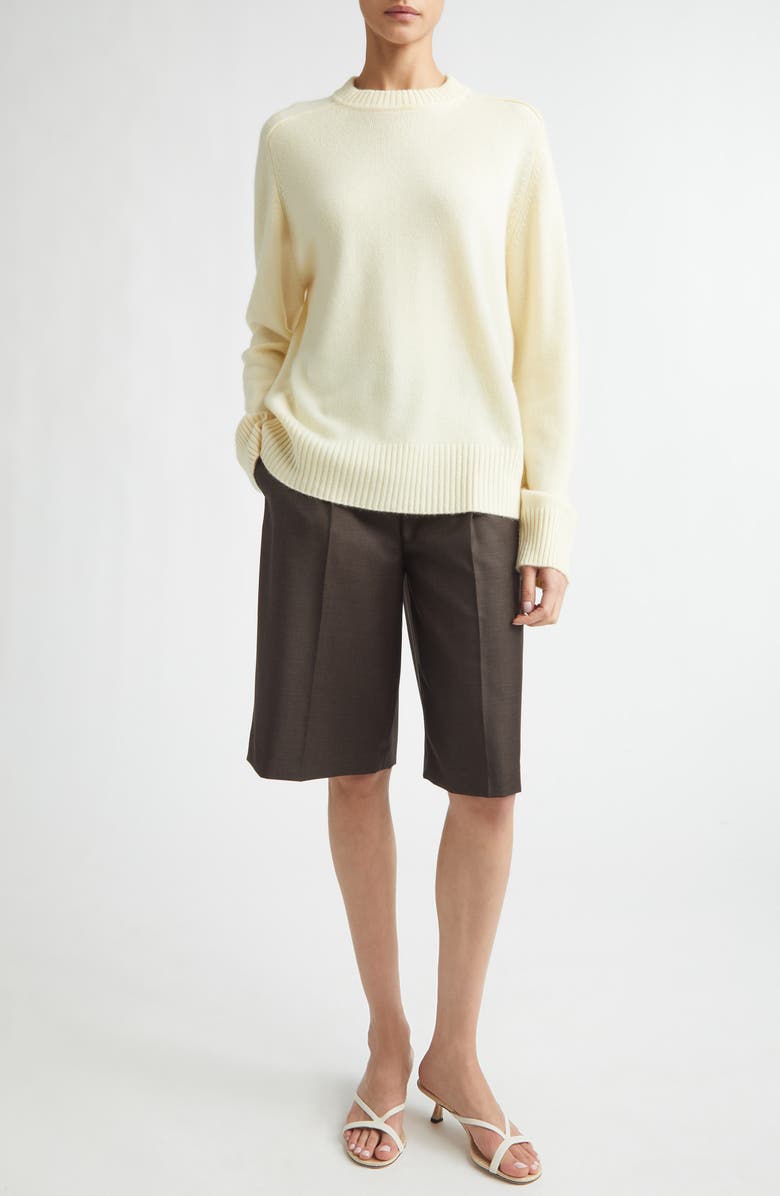 LOULOU DE SAISON Baltra Cashmere Sweater, Alternate, color, Butter
