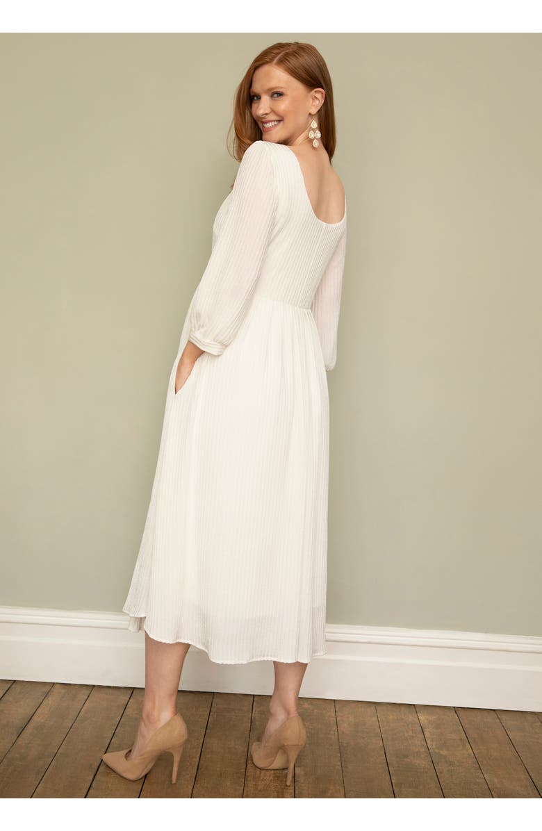 Tiffany Rose Maternity Isla Ribbed Jersey Dress, Alternate, color, Ivory