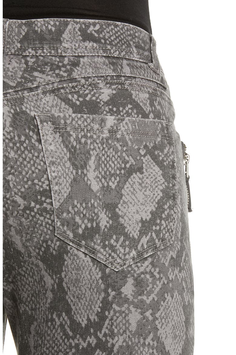 Ab-Solution Print Side Zip Ankle Skinny Jeans (Nordstrom Exclusive), Alternate, color, GREY