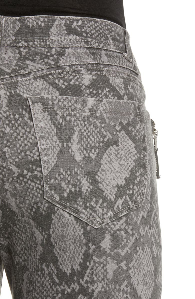 Wit & Wisdom Ab-Solution Print Side Zip Ankle Skinny Jeans, Alternate, color,