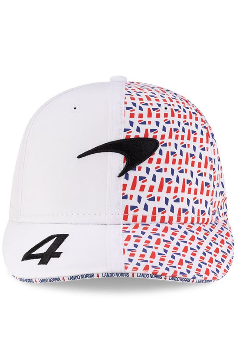New Era Men's New Era White McLaren F1 Team 2025 British Grand Prix 9FIFTY Snapback Hat, Alternate, color, 
