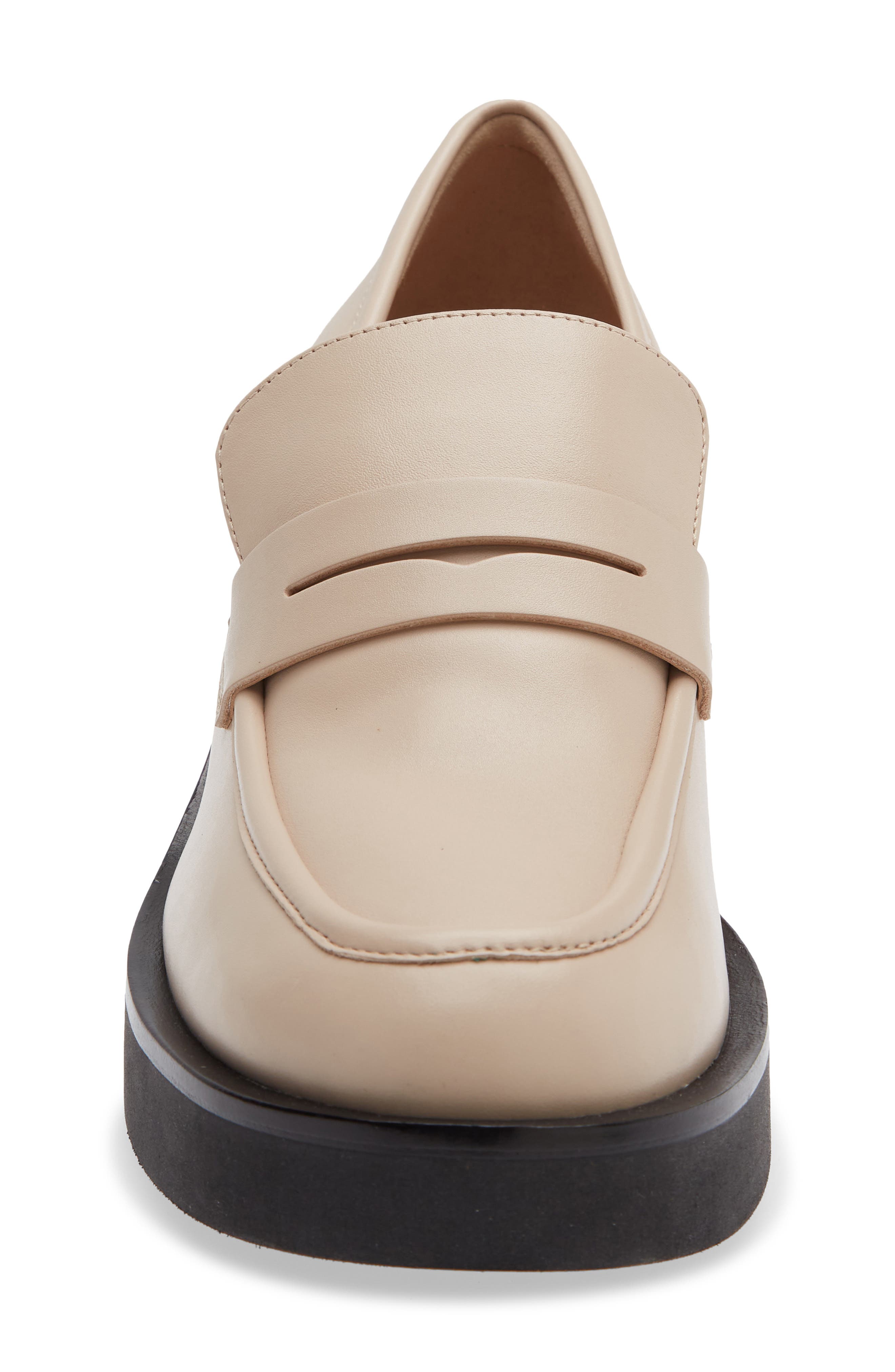 Stuart Weitzman Sussex Loafer, Alternate, color, Museline/ Black