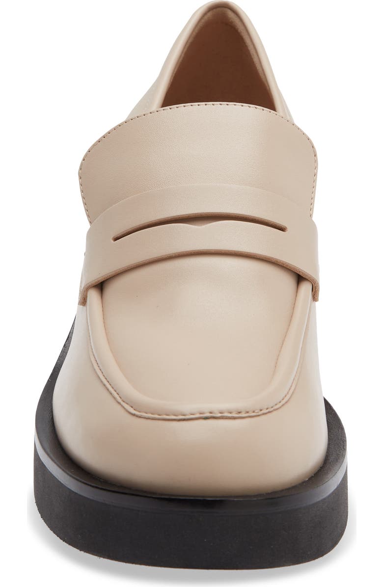 Stuart Weitzman Sussex Loafer, Alternate, color, Museline/ Black