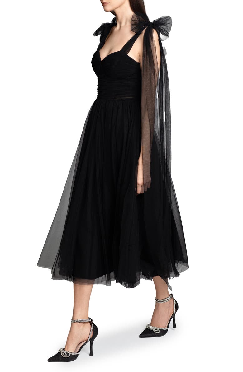 Ghrail Bowery Tulle Cocktail Dress, Alternate, color, Black