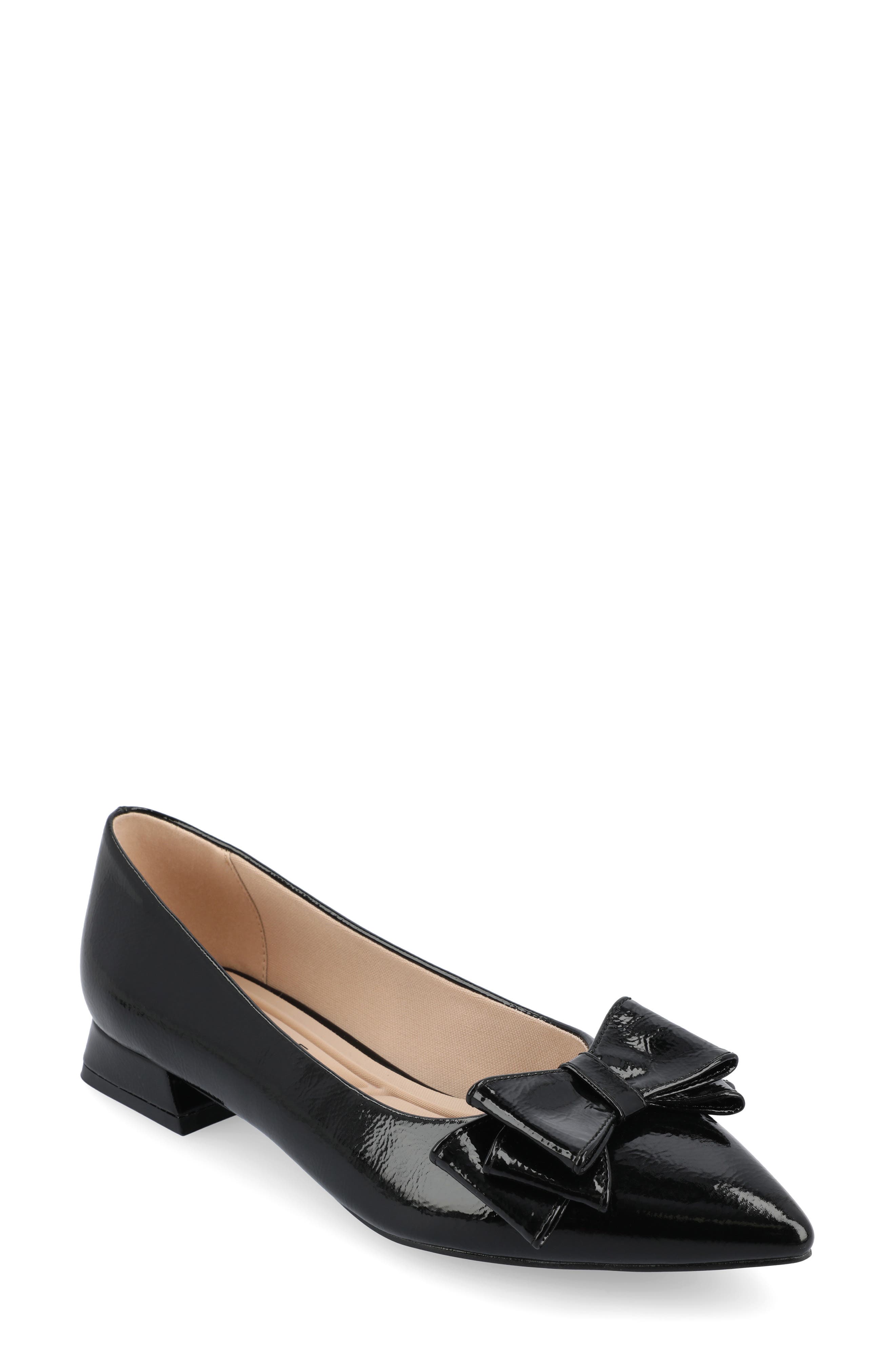 Journee Collection Ophelia Bow Pointed Toe Flat