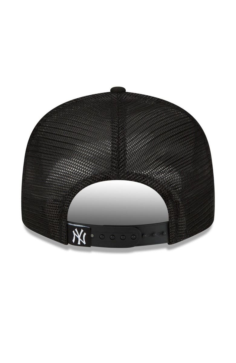 New Era Men's New Era Black New York Yankees Street Trucker 9FIFTY Snapback Hat, Alternate, color, 