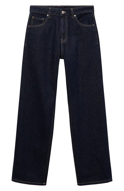 Mango Violeta High Waist Flare Leg Jeans In Blue