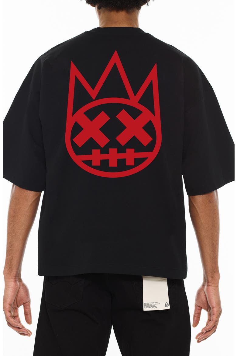 Relaxed Fit Cotton Graphic T-Shirt, Alternate, color, BLACK