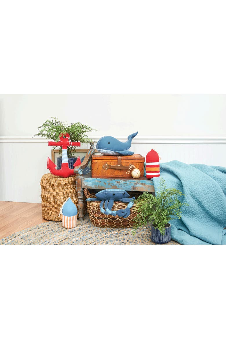 Anchor Stripe Dining Table Runner, Alternate, color, Red