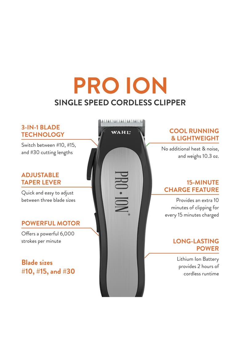 Cordless Pet Grooming Clipper Kit with 2-Hour Runtime, Alternate, color, Silver