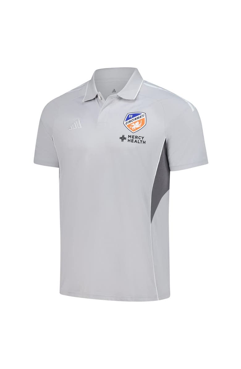 adidas Men's adidas Silver FC Cincinnati 2025 Training Polo, Alternate, color, Silver