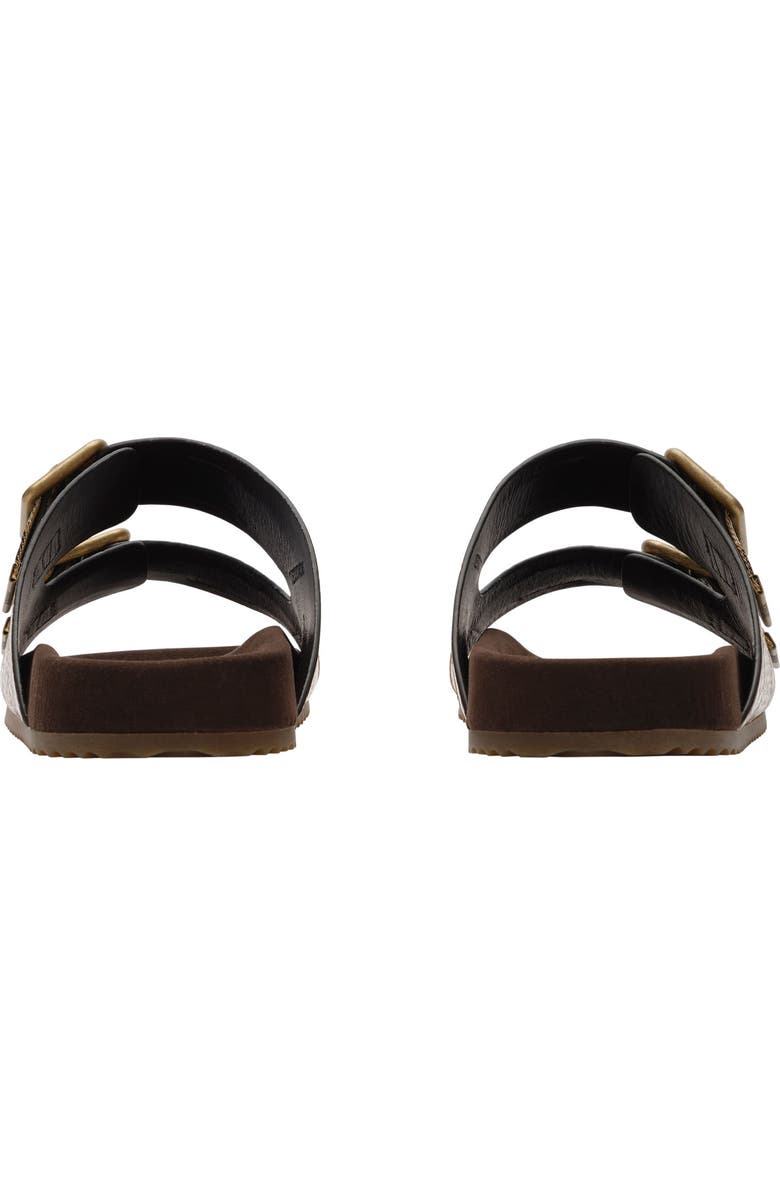 Burberry Urchin Snakeskin Embossed Slide Sandal, Alternate, color, Serpent