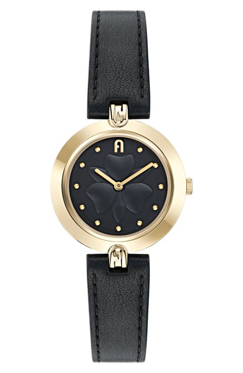 Heritage Leather Strap Watch, 34mm