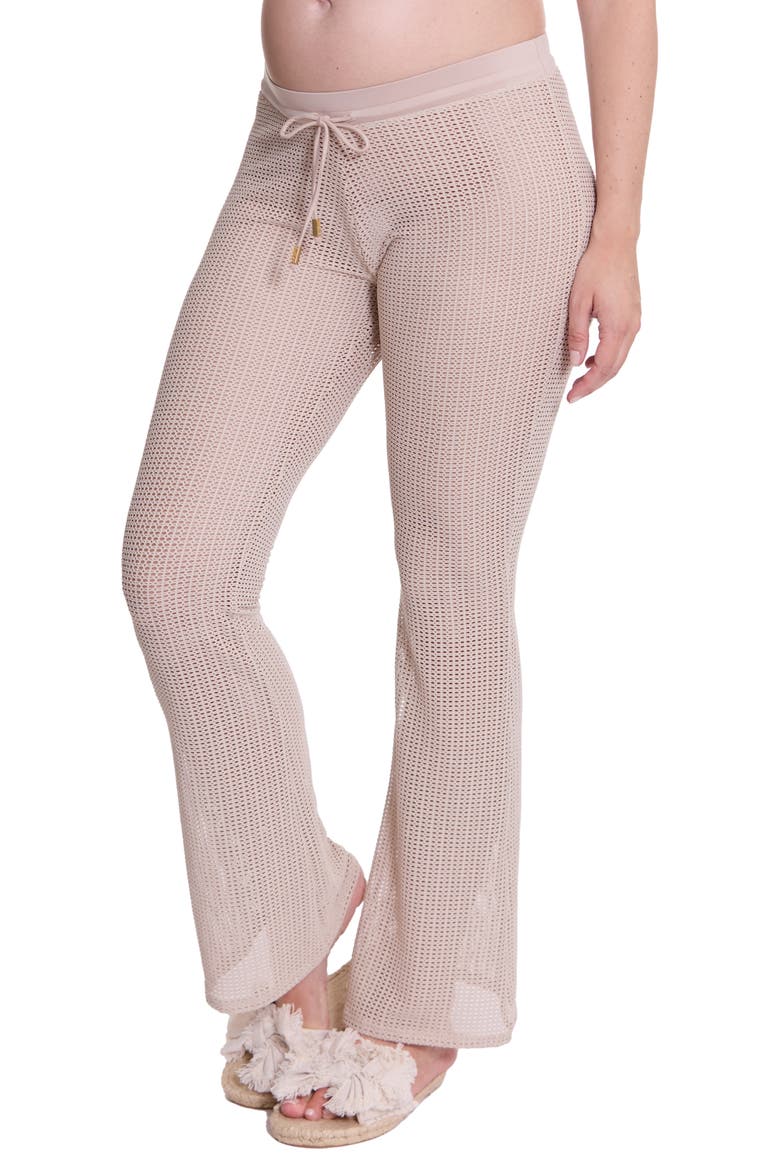 Milos Maternity Beachwear Pants, Alternate, color, BEIGE