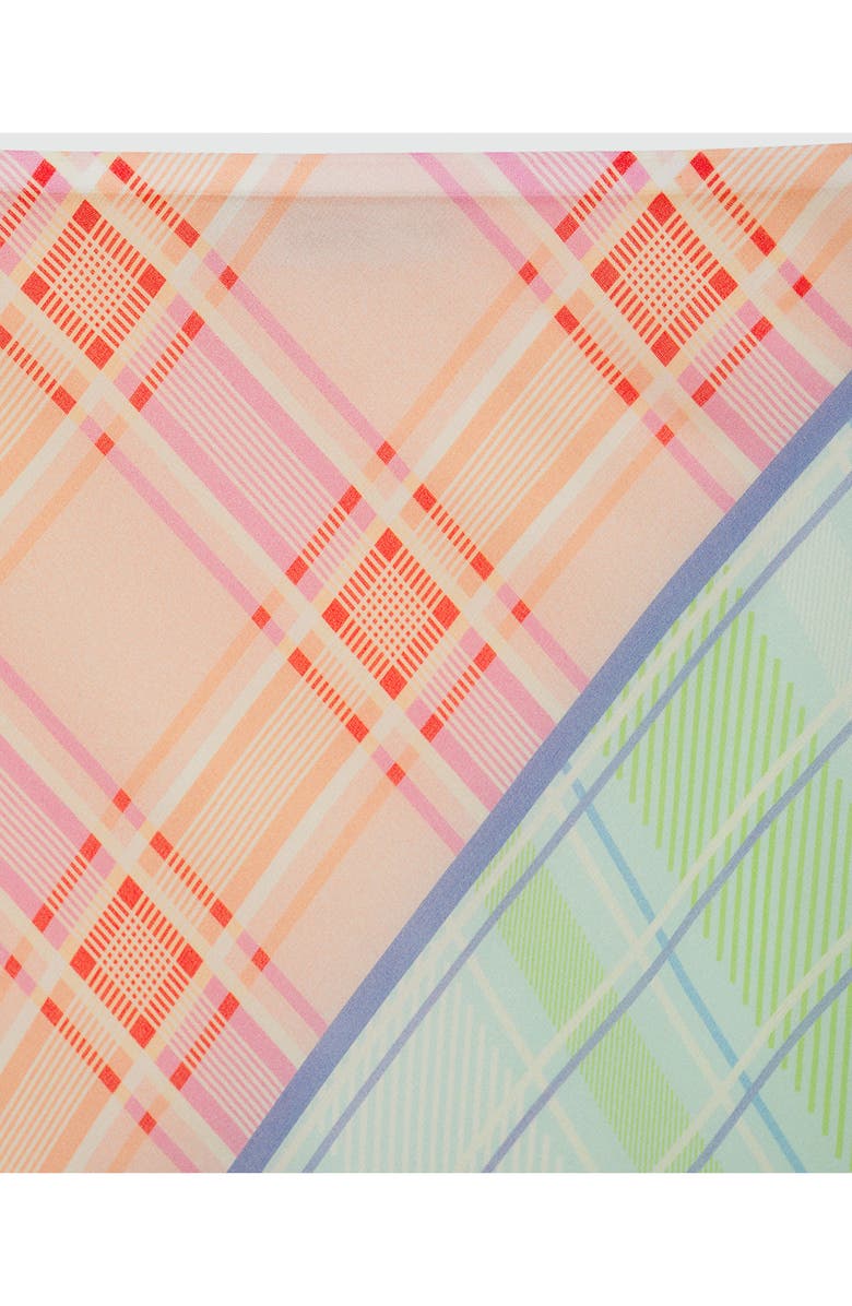 MANGO Plaid Pull-On Midi Skirt, Alternate, color,