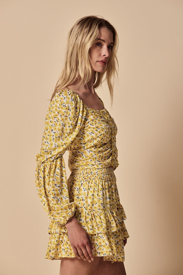 The Long Sleeve Editor Shirt, Alternate, color, Sunflower