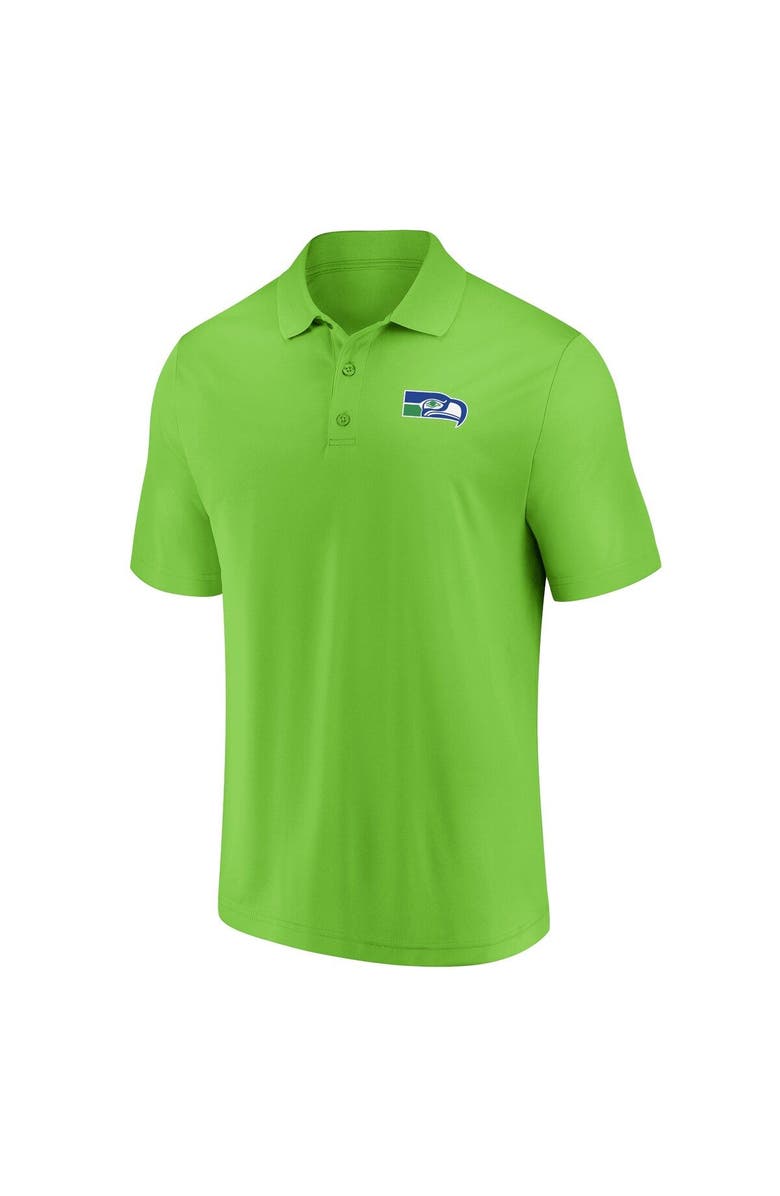 FANATICS Men's Fanatics Branded College Navy/Neon Green Seattle Seahawks Home and Away 2-Pack Polo Set, Alternate, color,