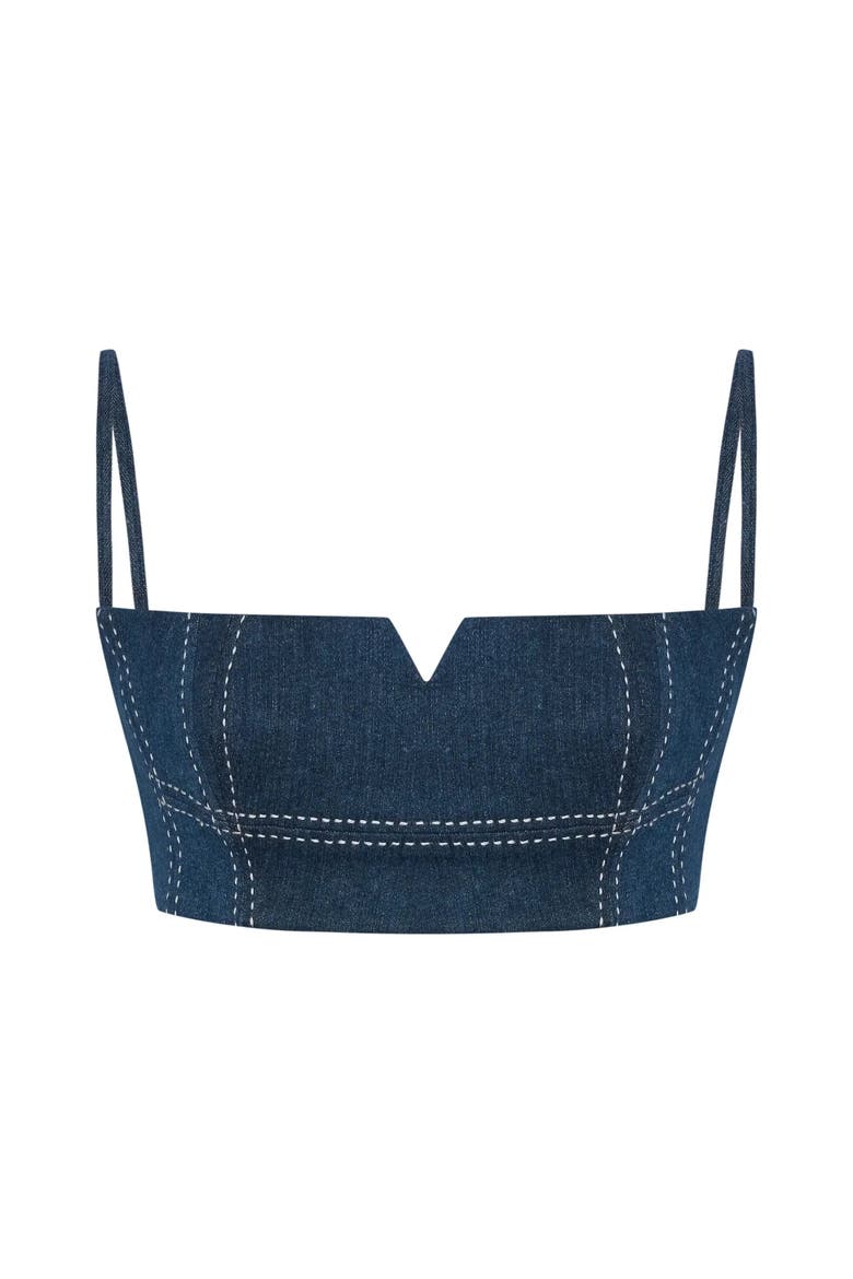 Ron Crop Top, Alternate, color, Deep Blue
