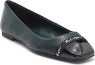 KARL LAGERFELD PARIS Zofia Cap Toe Ballet Flat