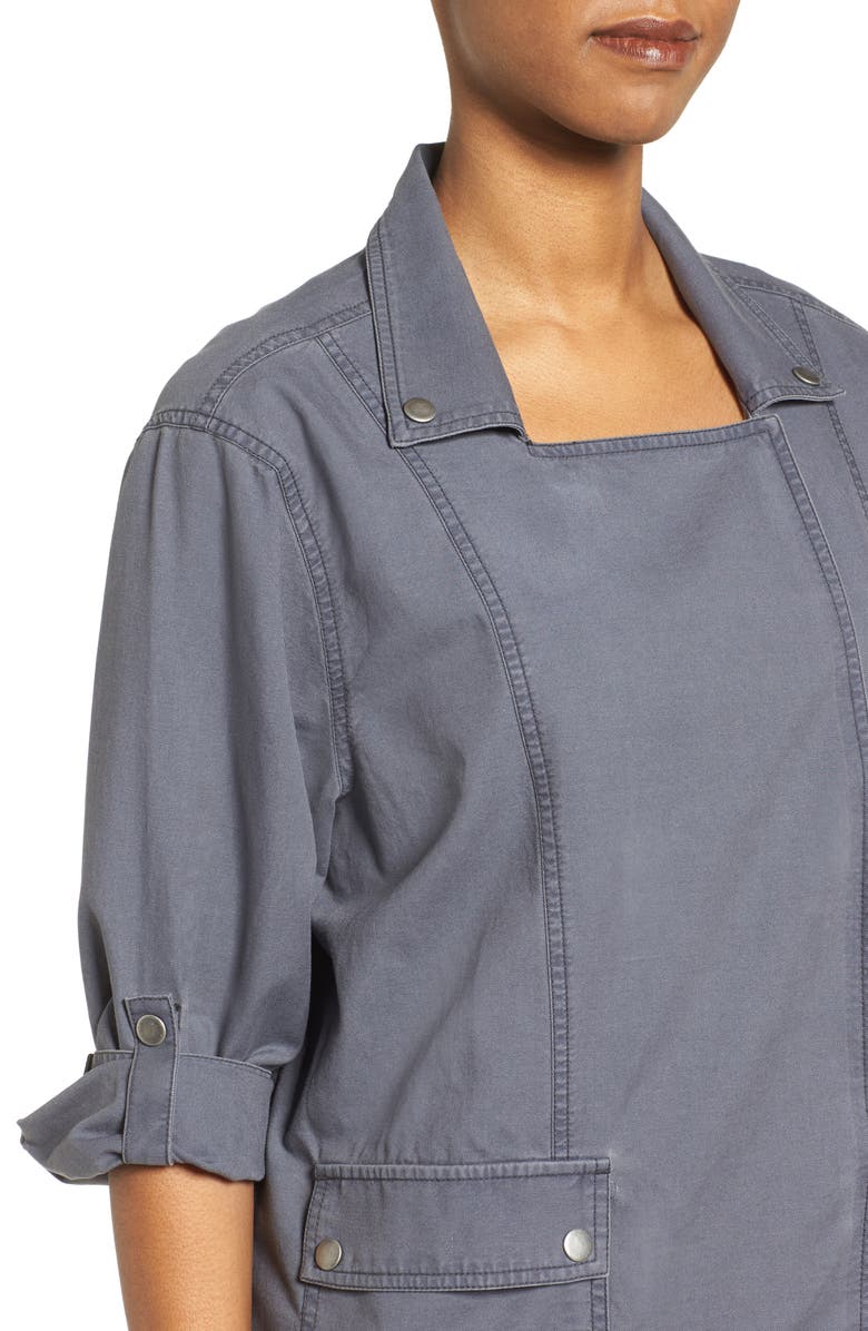 Caslon<sup>®</sup> Roll Sleeve Utility Jacket, Alternate, color, 