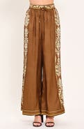 FLYING TOMATO Wide Leg Print Pants